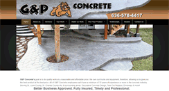 Desktop Screenshot of g-pconcrete.com